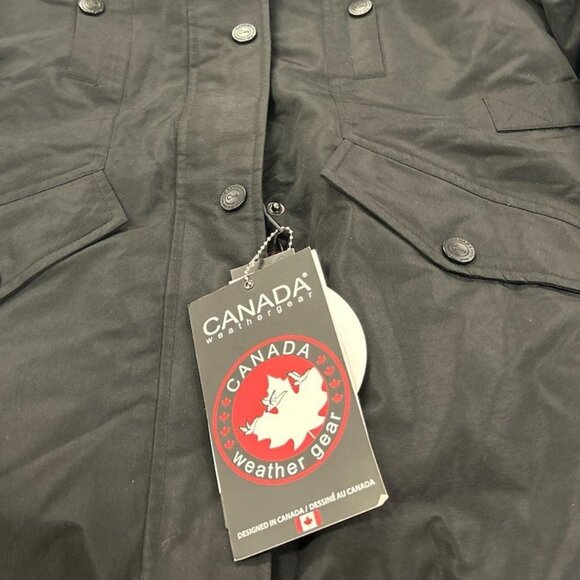 CANADA WEATHER GEAR Girls Winter Coat Large (14/16) Black NWT - Picture 8 of 9